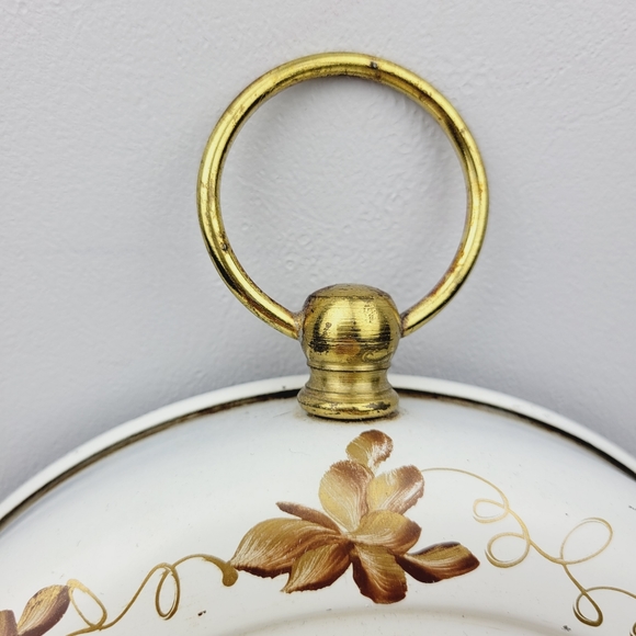 Vintage Verichron Metal Wall Clock Hand Painted w/ Original Cord Tested Working - Picture 3 of 10
